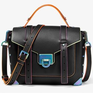 MICHAEL KORS
Manhattan Medium Contrast-Trim
Leather Satchel